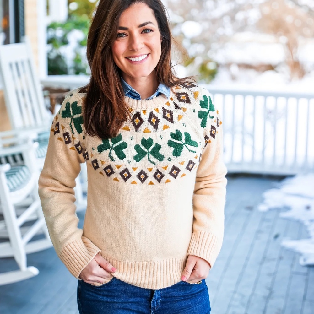 Kiel James Patrick Irish Fair Isle Sweater - Size X-Small NWT (never worn)